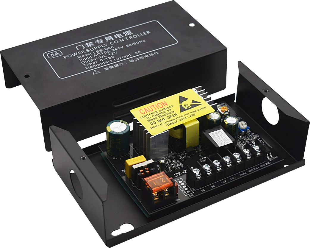 蓝博森12V门禁电源12V5A门禁系统电源控制器门禁专用电源足安可接人脸机